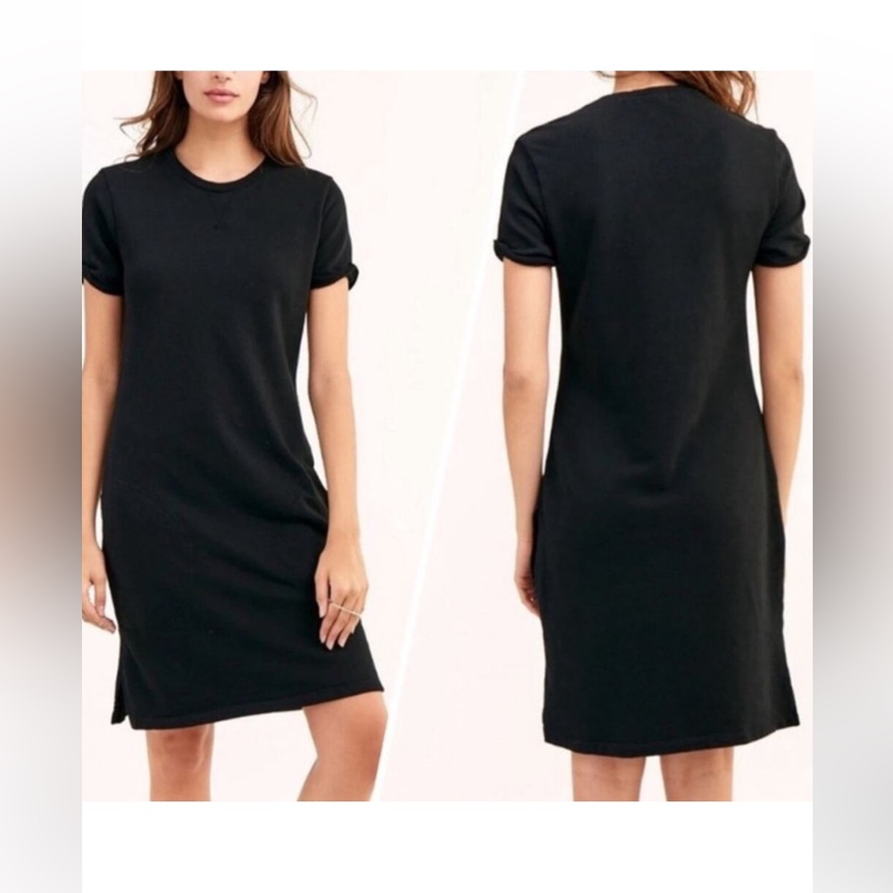 Athleta Black T-shirt/Sweater Dress Size S